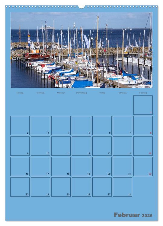 Produktbild: Rund um die Kieler F&ouml;rde / Planer (Wandkalender 2026 DIN A2 hoch), CALVENDO Monatskalender