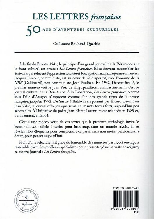 Produktbild: Les lettres francaises