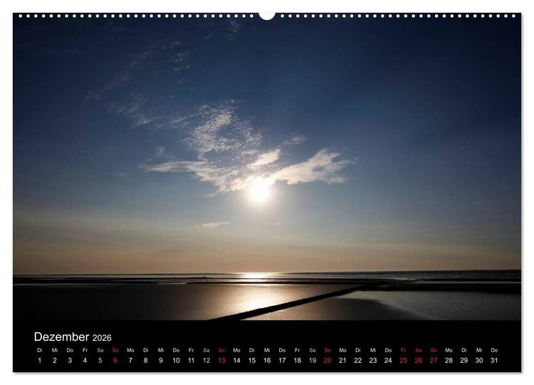 Produktbild: Wattenmeer (Wandkalender 2026 DIN A2 quer), CALVENDO Monatskalender