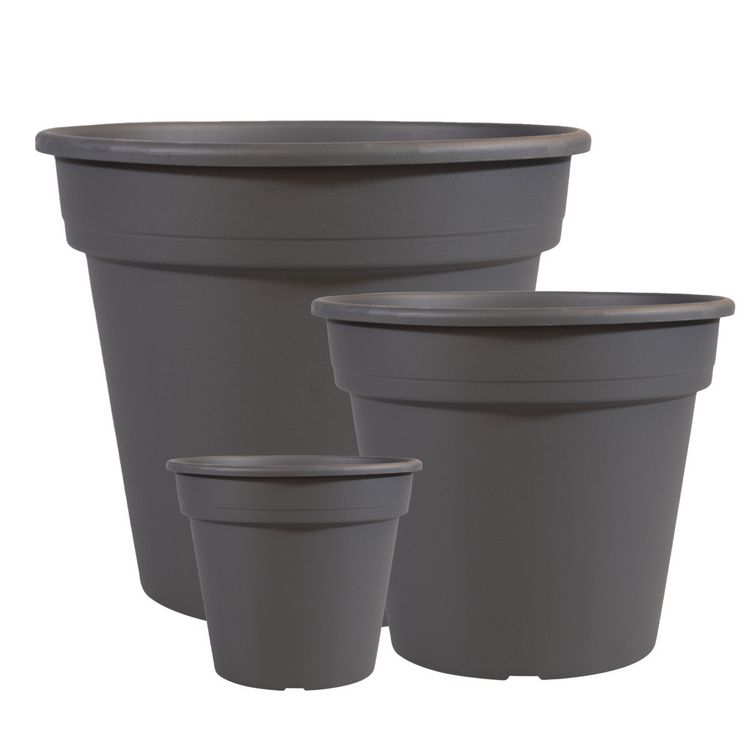 Produktbild: Blumentopf anthrazit &Oslash;30x25cm