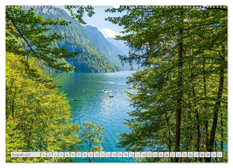Produktbild: Malerische Bergseen in den bayerischen Alpen (Wandkalender 2027 DIN A2 quer), CALVENDO Monatskalender