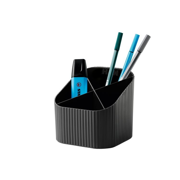 Produktbild: HAN Re-X-LOOP 17238-913 Stiftek&ouml;cher Schwarz Anzahl der F&auml;cher: 4