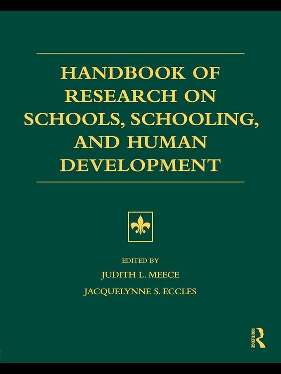 Produktbild: Handbook of Research on Schools, Schooling and Human Development