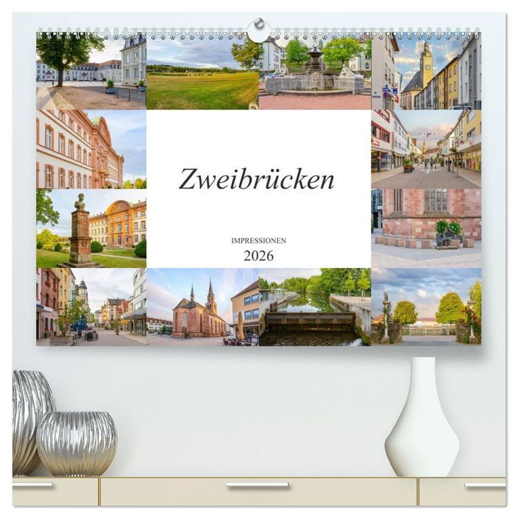 Produktbild: Zweibr&uuml;cken Impressionen (hochwertiger Premium Wandkalender 2026 DIN A2 quer), Kunstdruck in Hochglanz
