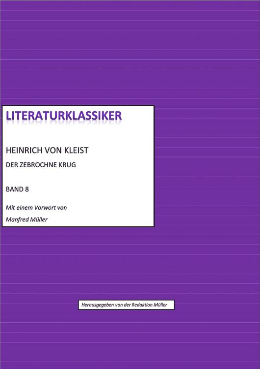 Produktbild: Heinrich von Kleist - Der zerbrochne Krug