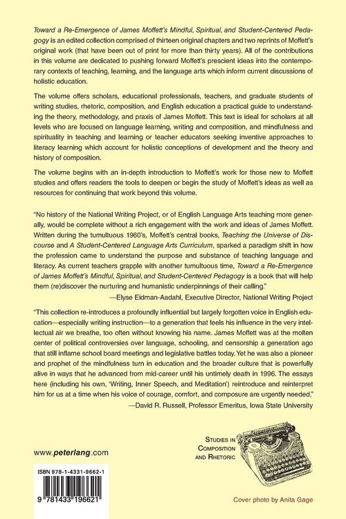 Produktbild: Toward a Re-Emergence of James Moffett's Mindful, Spiritual, and Student-Centered Pedagogy