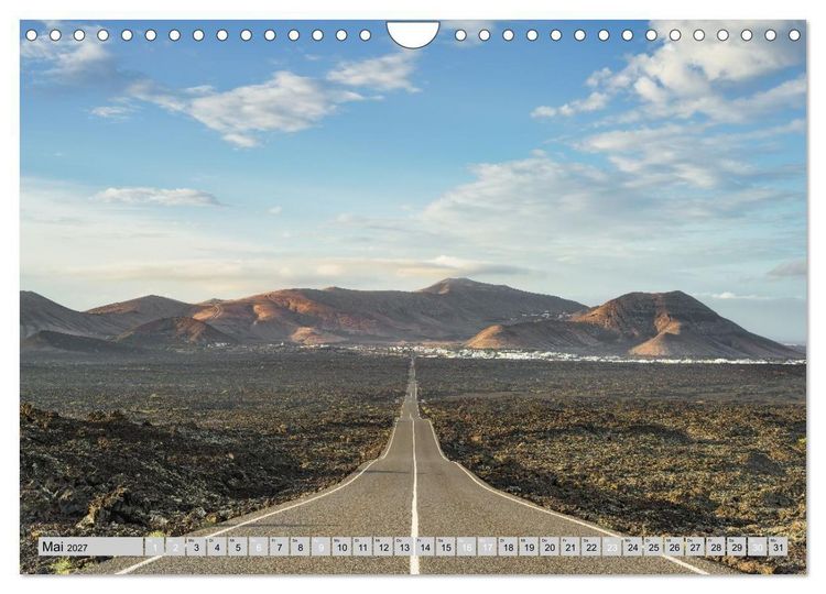 Produktbild: Wundersch&ouml;nes Lanzarote (Wandkalender 2027 DIN A4 quer), CALVENDO Monatskalender