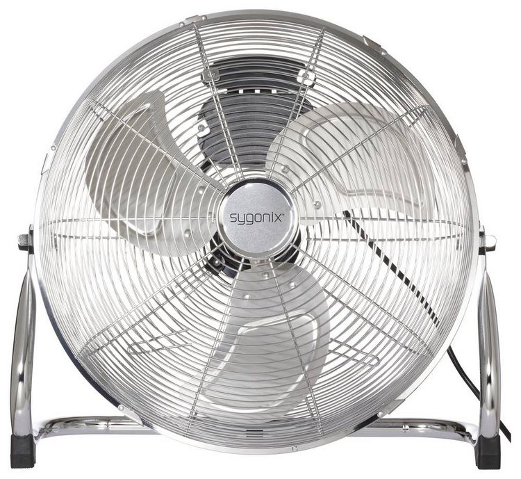 Produktbild: Sygonix Bodenventilator 70W (&Oslash; x H) 505mm x 480mm Chrom