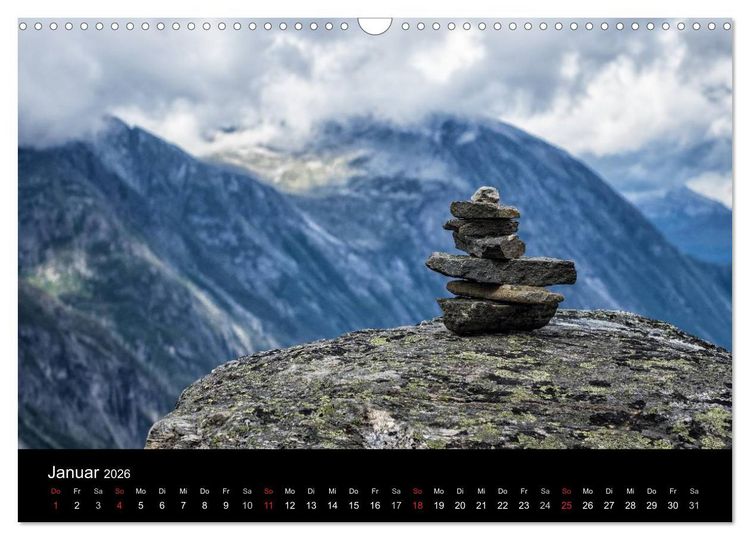 Produktbild: Norwegen - Unterwegs im Land der Berge, Trolle und Fjorde (Wandkalender 2026 DIN A3 quer), CALVENDO Monatskalender