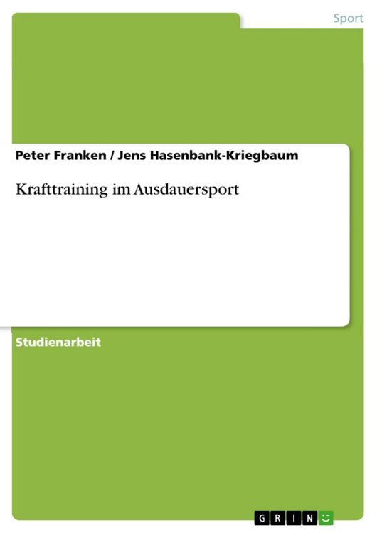Produktbild: Krafttraining im Ausdauersport