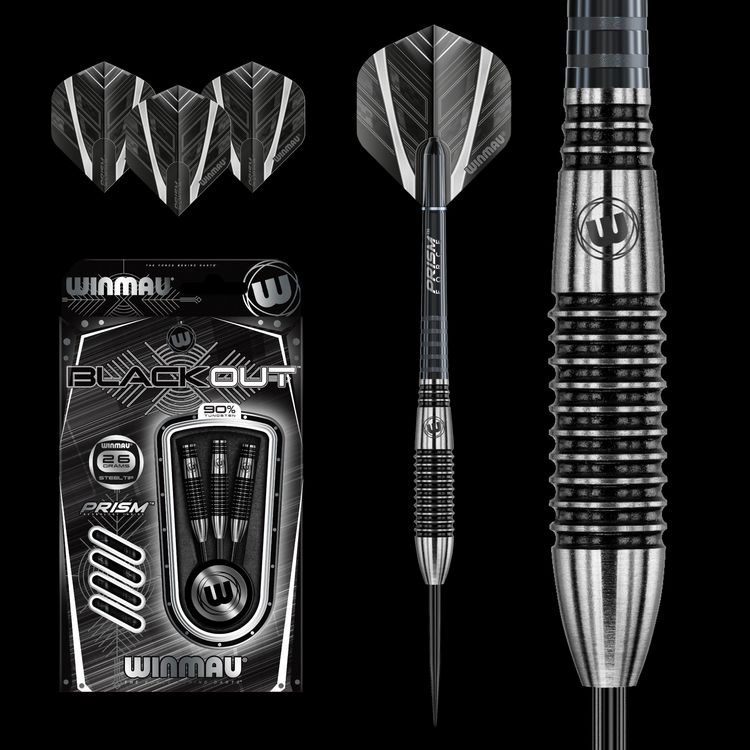 Produktbild: Winmau 7096.02 - Steeldart Winmau Blackout 1043-26g