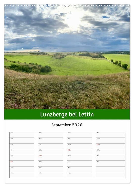 Produktbild: Natursch&ouml;nheiten aus Halle (Saale) (hochwertiger Premium Wandkalender 2026 DIN A2 hoch), Kunstdruck in Hochglanz
