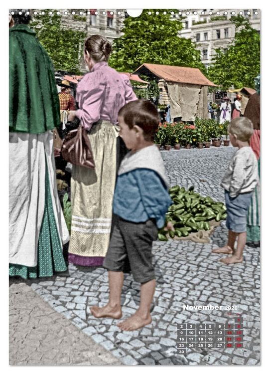 Produktbild: Alt Berlin nach Heinrich Zille in Farbe (Wandkalender 2026 DIN A3 hoch), CALVENDO Monatskalender