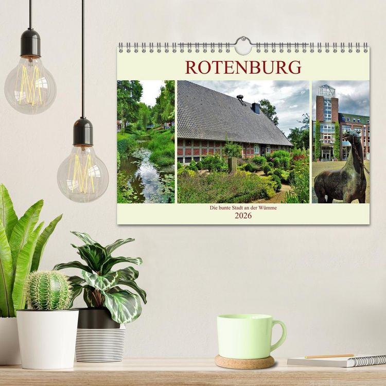 Produktbild: Rotenburg - Die bunte Stadt an der W&uuml;mme (Wandkalender 2026 DIN A4 quer), CALVENDO Monatskalender