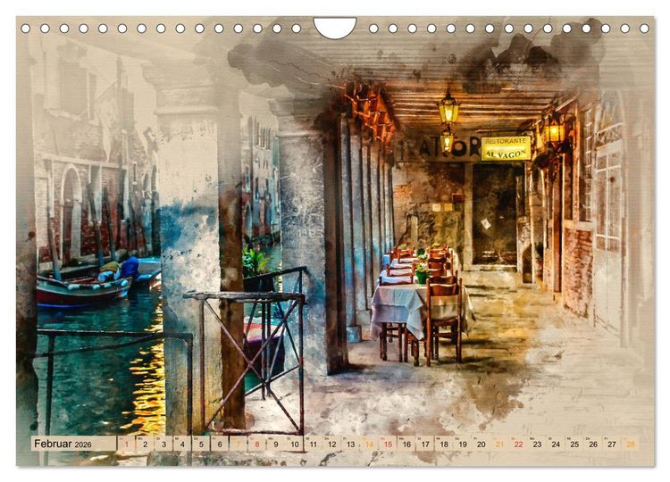 Produktbild: Venedig - ganz intim (Wandkalender 2026 DIN A4 quer), CALVENDO Monatskalender