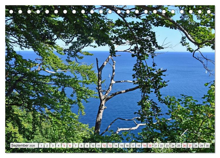 Produktbild: Sassnitz mit der Kreidek&uuml;ste (Tischkalender 2026 DIN A5 quer), CALVENDO Monatskalender