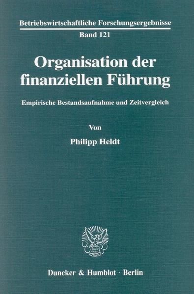 Produktbild: Organisation der finanziellen F&uuml;hrung.