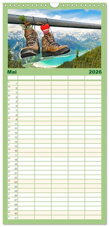 Produktbild: Familienplaner 2026 - Und ewig lockt der Achensee - Tirol mit 5 Spalten (Wandkalender, 21 x 45 cm) CALVENDO
