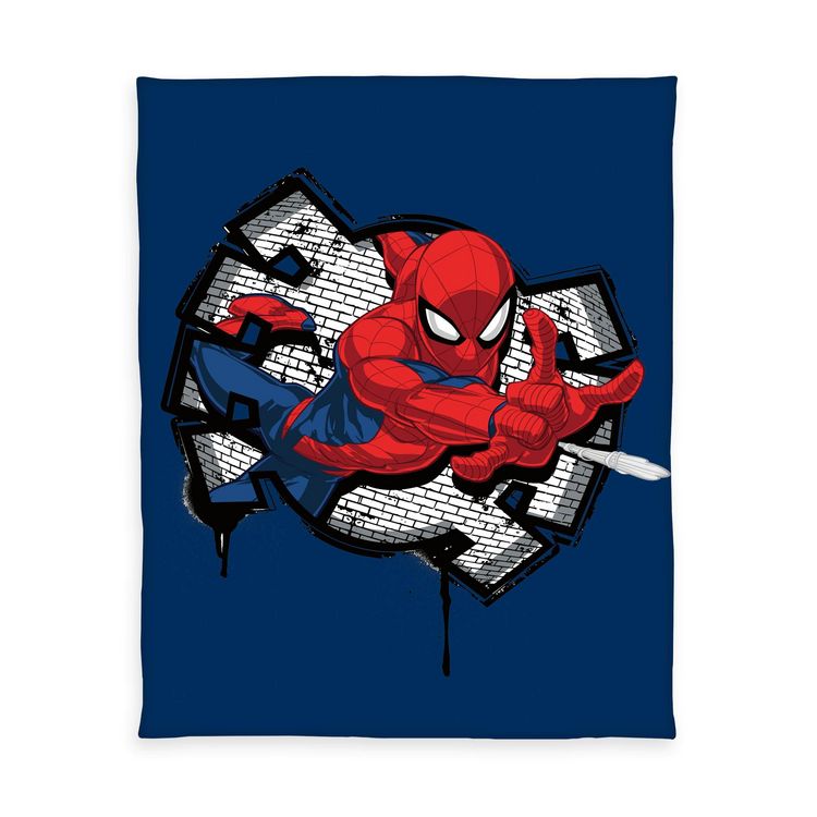 Produktbild: Spiderman 7536406127 - Fleece-Decke, 130x170 cm, 100% Polyester
