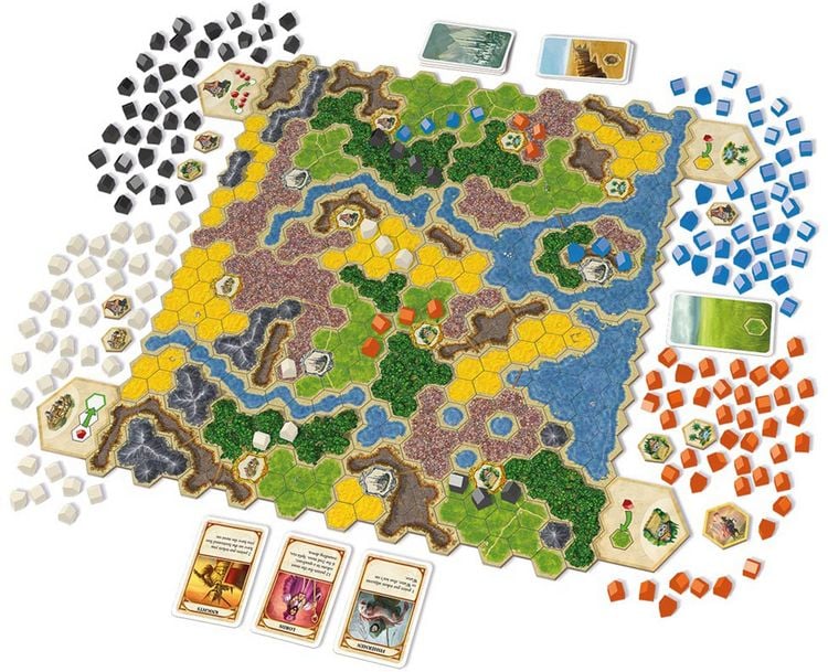 Produktbild: Queen Games - Kingdom Builder - Bau Dein K&ouml;nigreich - Spiel des Jahres 2012