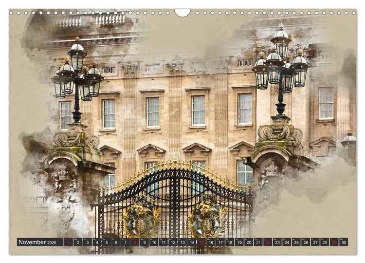 Produktbild: Traumhaftes London (Wandkalender 2026 DIN A3 quer), CALVENDO Monatskalender