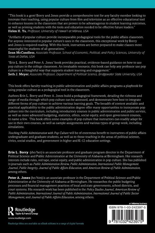 Produktbild: Teaching Public Administration with Pop Culture