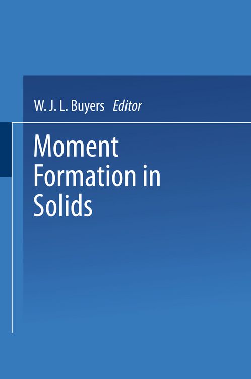 Produktbild: Moment Formation In Solids