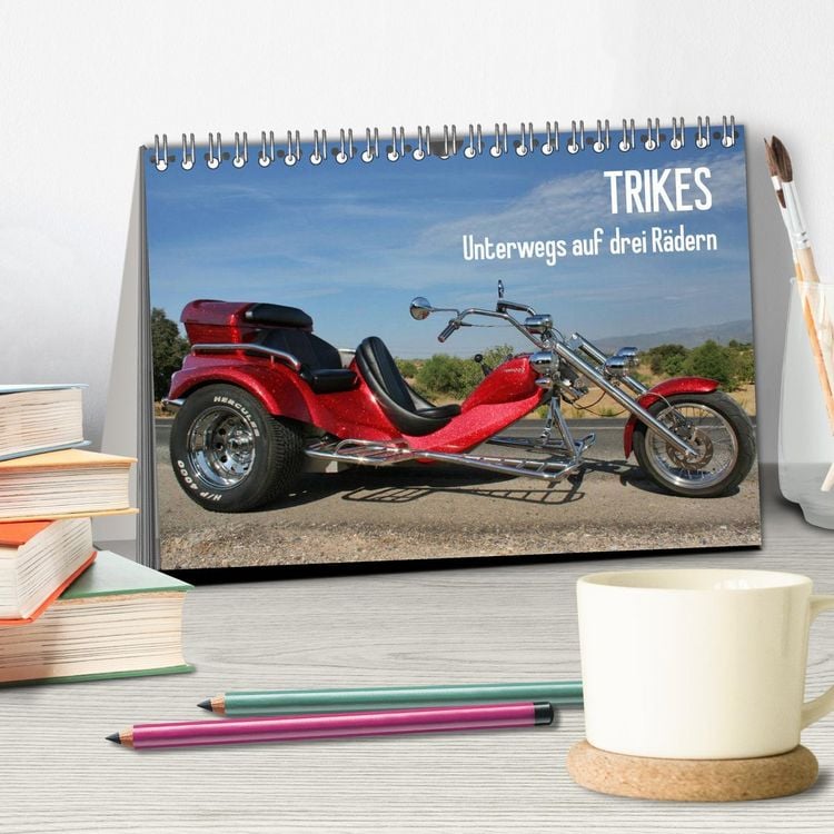 Produktbild: Trikes - Unterwegs auf drei R&auml;dern (Tischkalender 2026 DIN A5 quer), CALVENDO Monatskalender
