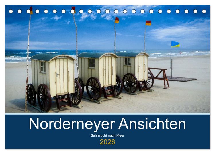 Produktbild: Norderneyer Ansichten (Tischkalender 2026 DIN A5 quer), CALVENDO Monatskalender