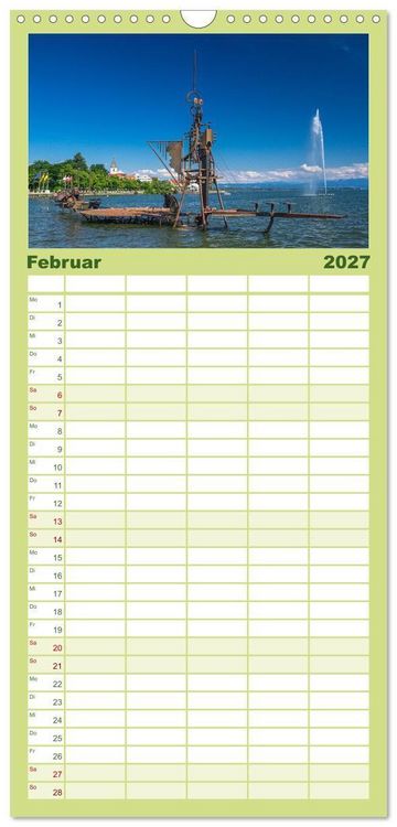 Produktbild: Familienplaner 2027 - Friedrichshafen am Bodensee mit 5 Spalten (Wandkalender, 21 x 45 cm) CALVENDO