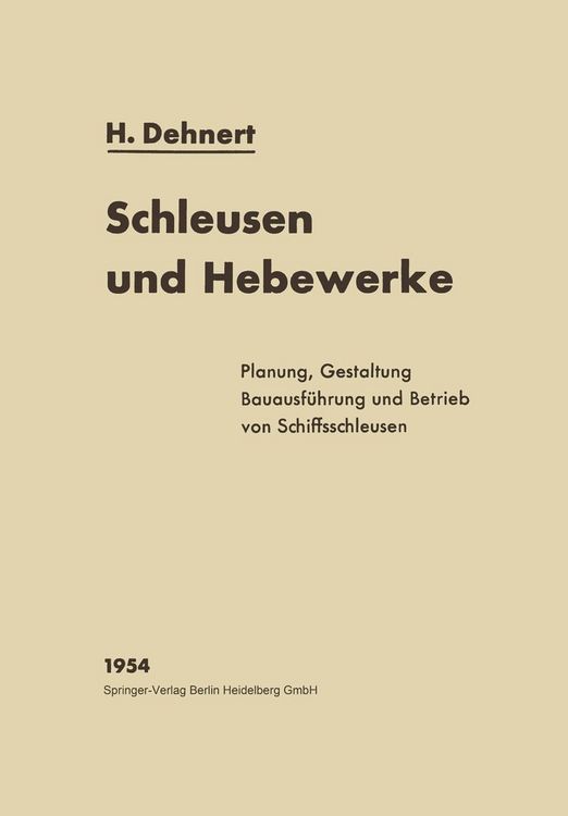 Produktbild: Schleusen und Hebewerke