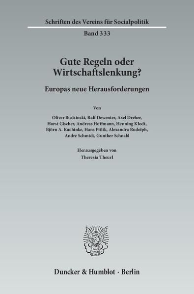 Produktbild: Gute Regeln oder Wirtschaftslenkung?