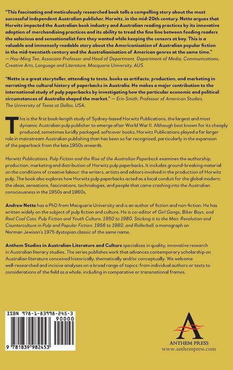 Produktbild: Horwitz Publications, Pulp Fiction and the Rise of the Australian Paperback