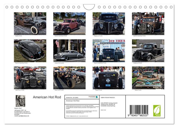 Produktbild: American Hot Rod (Wandkalender 2026 DIN A4 quer), CALVENDO Monatskalender