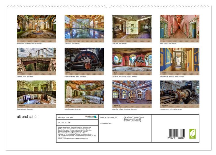 Produktbild: alt und sch&ouml;n (hochwertiger Premium Wandkalender 2026 DIN A2 quer), Kunstdruck in Hochglanz