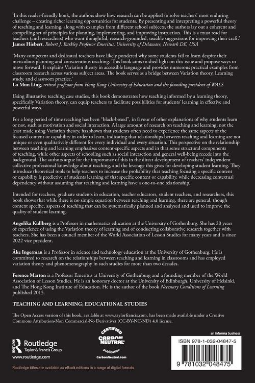 Produktbild: Planning and Analyzing Teaching