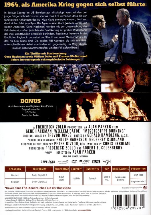 Produktbild: Mississippi Burning &ndash; Die Wurzel des Hasses