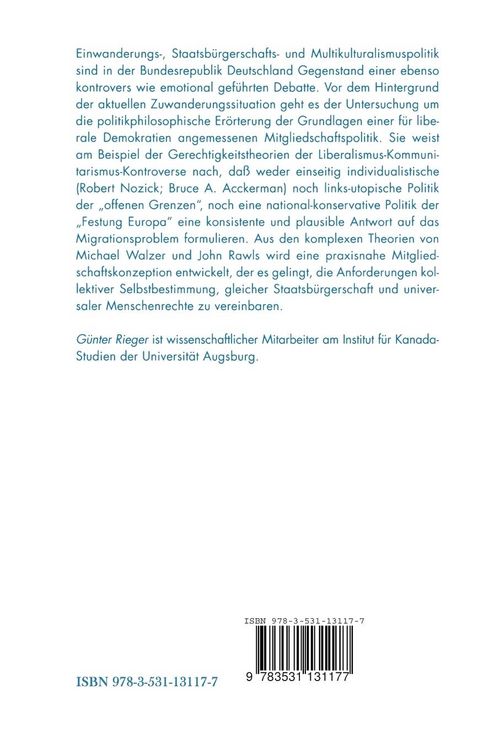 Produktbild: Einwanderung und Gerechtigkeit