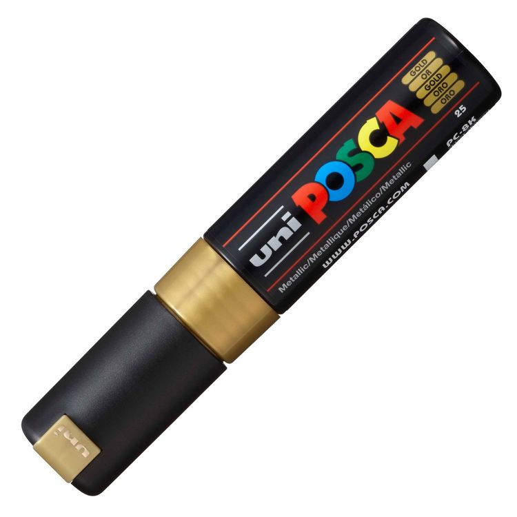 Produktbild: Faber-Castell uni POSCA Acrylmarker PC-8K 8mm gold