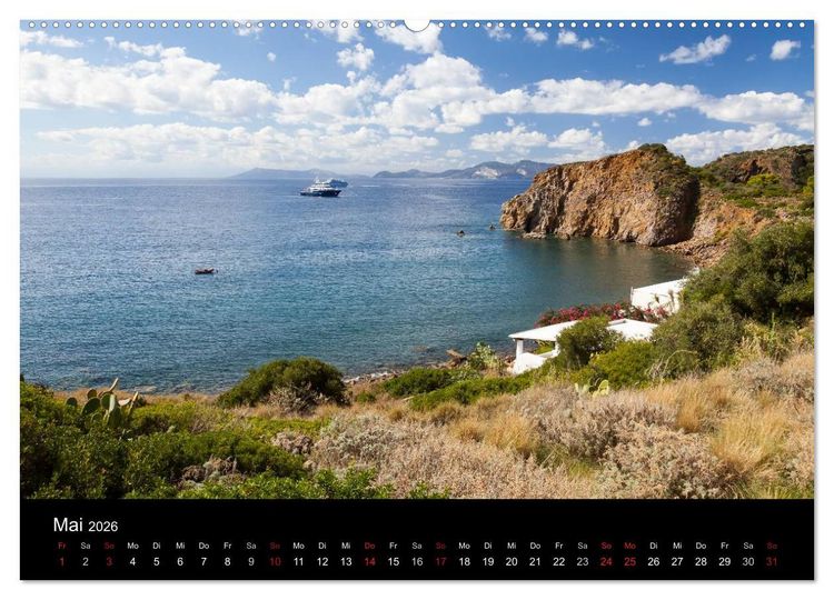 Produktbild: Liparische Inseln (Wandkalender 2026 DIN A2 quer), CALVENDO Monatskalender