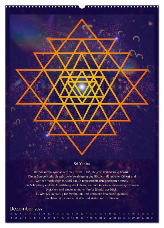 Produktbild: Heilige Geometrie und Bilder der Neuen Zeit (hochwertiger Premium Wandkalender 2027 DIN A2 hoch), Kunstdruck in Hochglanz