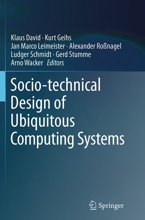 Produktbild: Socio-technical Design of Ubiquitous Computing Systems