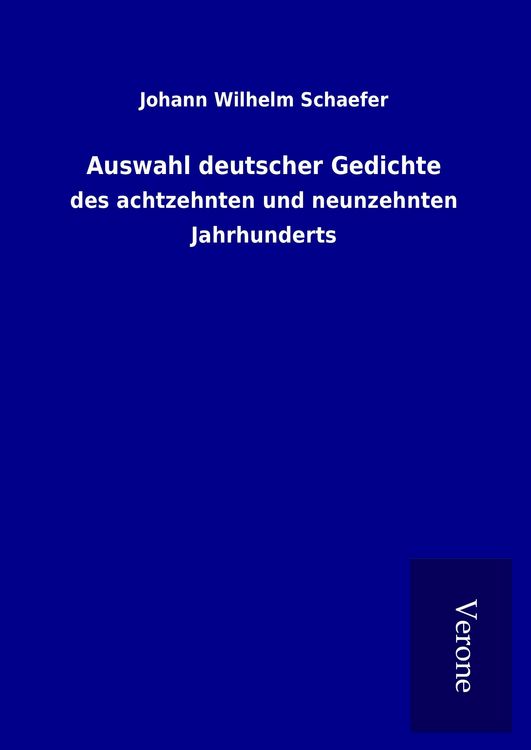 Produktbild: Auswahl deutscher Gedichte