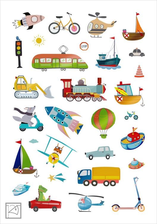 Produktbild: Glanz-Sticker &ndash; Fahrzeuge