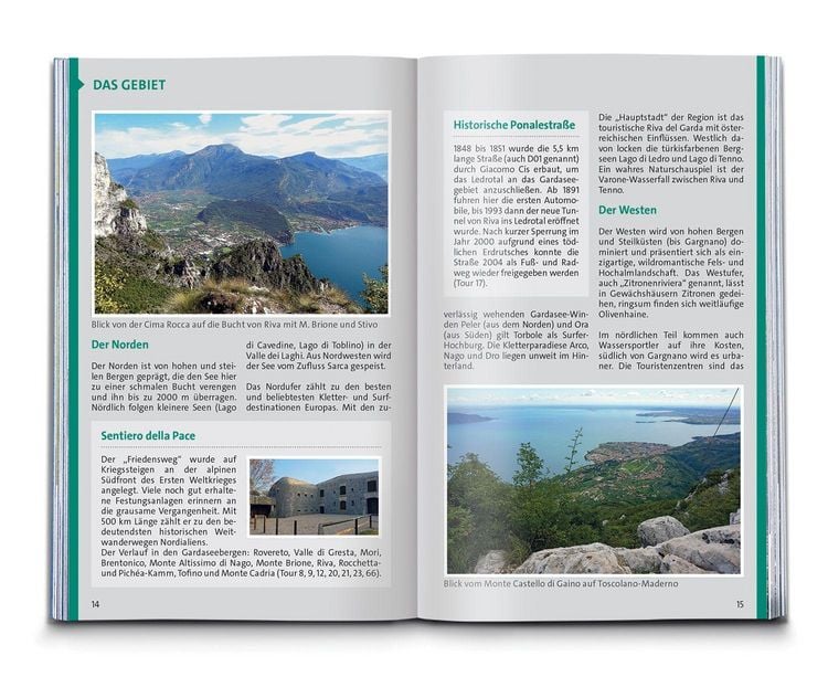 Produktbild: KOMPASS Wanderf&uuml;hrer Gardasee, 70 Touren mit Extra-Tourenkarte