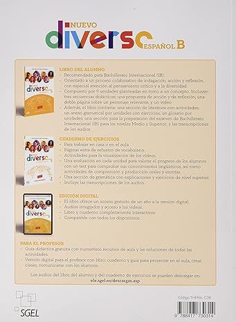 Produktbild: Nuevo Diverso Espanol B - Libro del alumno. Book + licencia digital. B/B1/B2