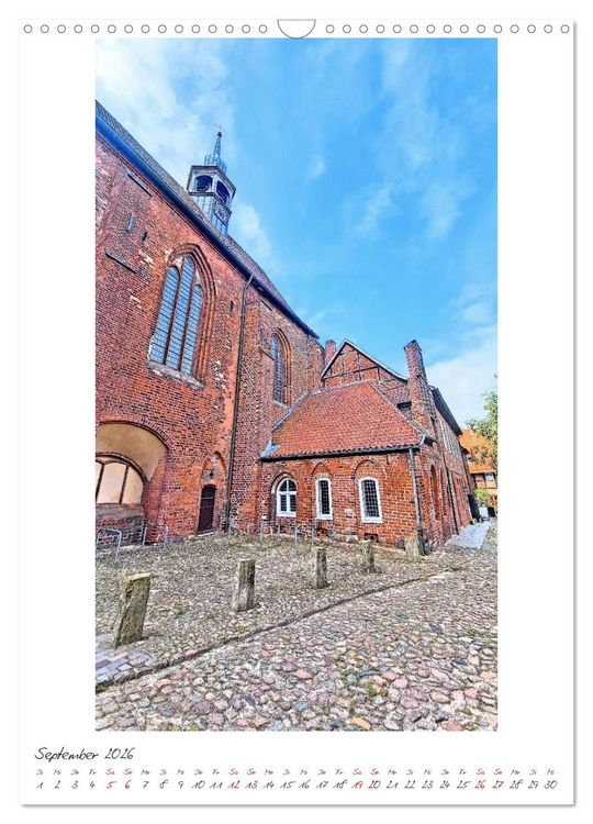 Produktbild: Idyllisches L&uuml;neburg. Historische Fassaden und Giebel der Salz- und Hansestadt (Wandkalender 2026 DIN A3 hoch), CALVENDO Monatskalender