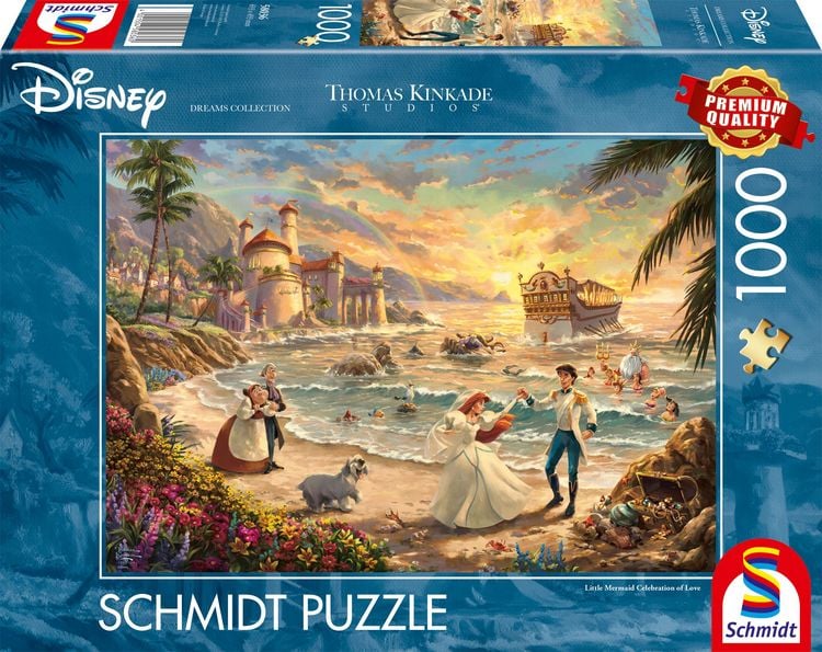 Produktbild: Disney, The Little Mermaid Celebration of Love, Puzzle Thomas Kinkade 1.000 Teile