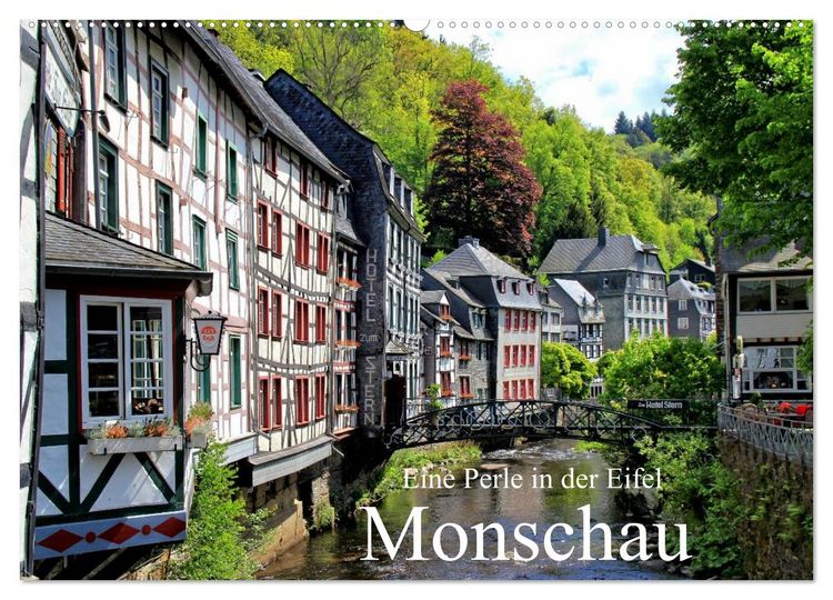 Produktbild: Eine Perle in der Eifel - Monschau (Wandkalender 2026 DIN A2 quer), CALVENDO Monatskalender