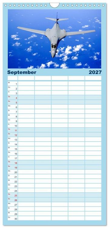 Produktbild: Familienplaner 2027 - Kampfjets - D&uuml;senj&auml;ger-Kalender mit 5 Spalten (Wandkalender, 21 x 45 cm) CALVENDO